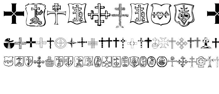 Christian Crosses IV font